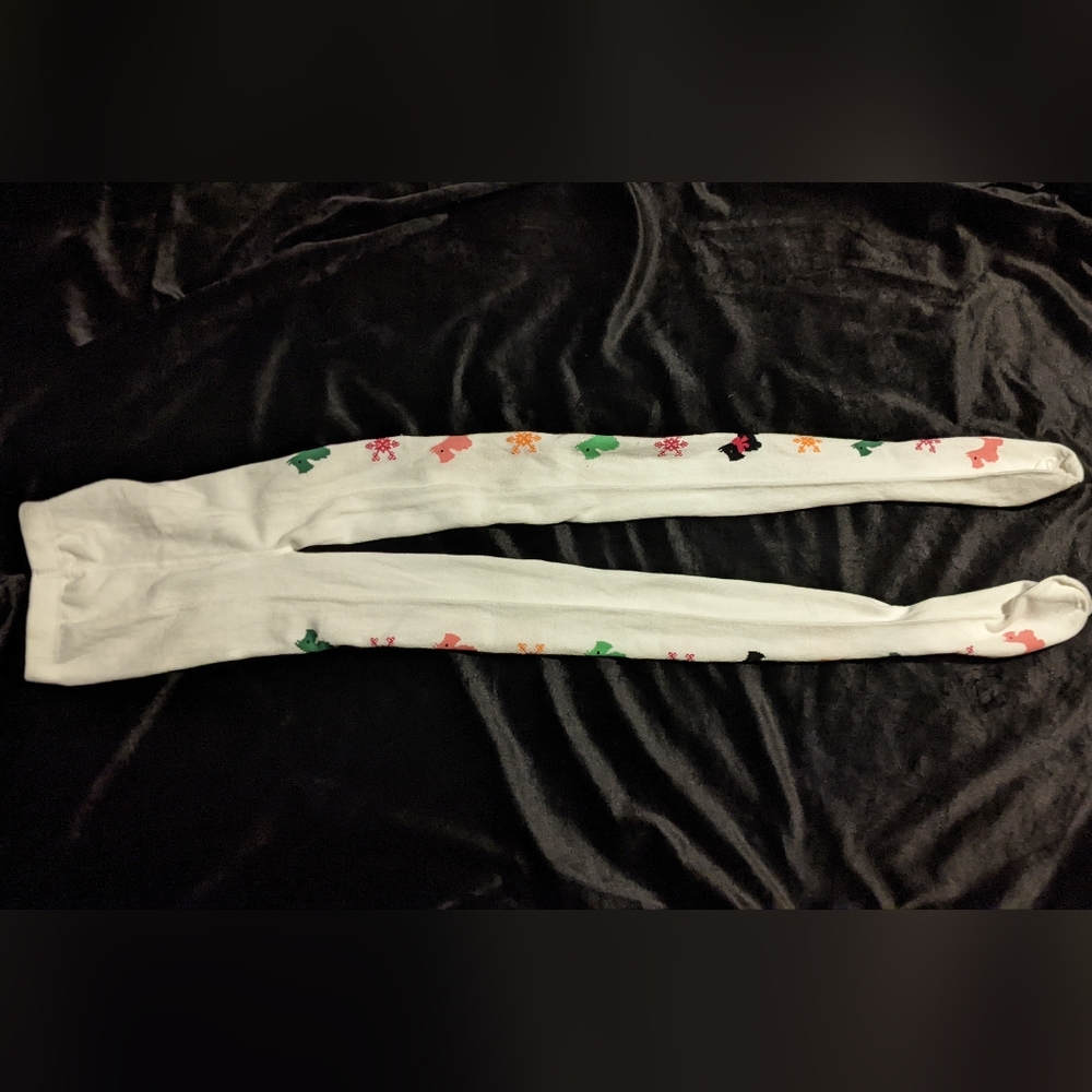 Gymboree Girls Puppy Tights- 10/12